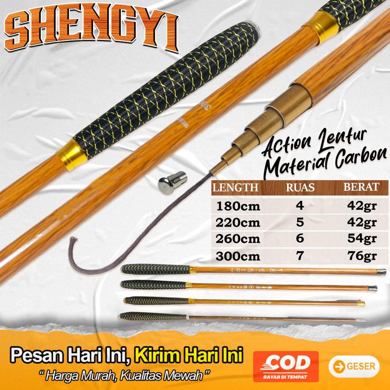 Product Introduction of Tegek Shengyi Microfishing Ruas 53cm Action Slow Lentur 0