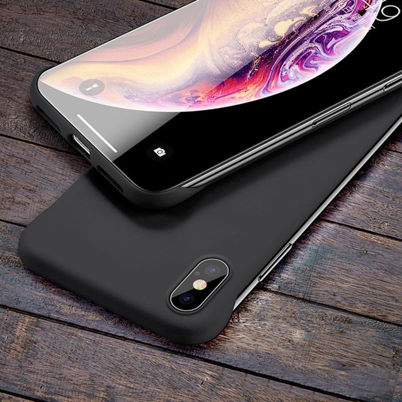 Ốp Điện Thoại, Dành Cho iPhone XR X XS Max, Màu Trơn Kẹo Lì Mỏng, Chất Liệu PC Cứng, Thiết Kế Không Khung, Vỏ Điện Thoại 6
