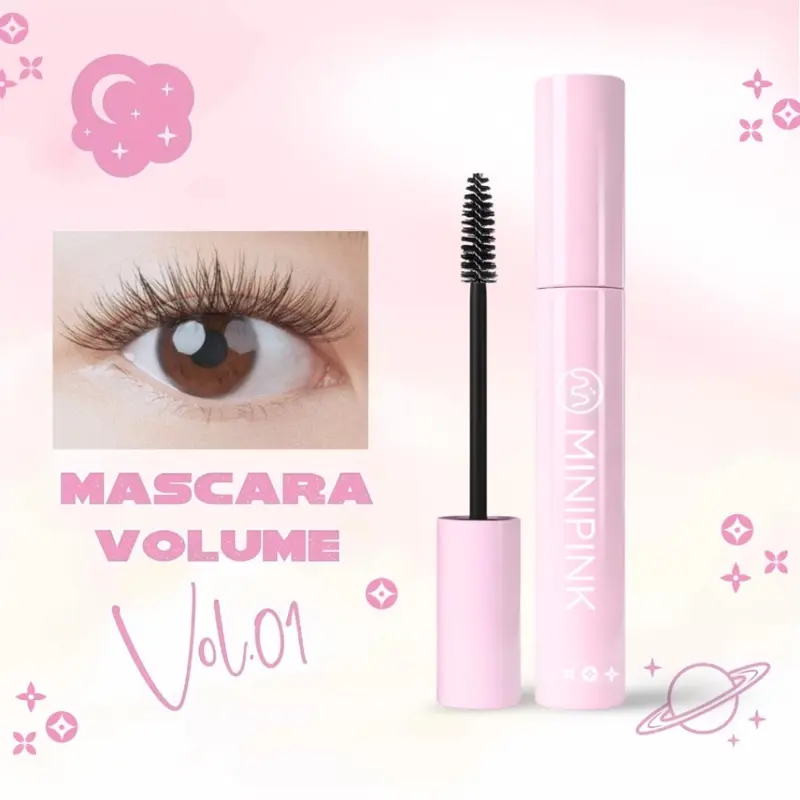MINIPINK Maskara Day & Night Melentikkan Bulu Mata Waterproof Longlasting Mascara MP007 Volume Vol.01