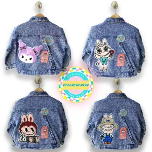 Jaket Oversize Patch Bordir Karakter Anak Usia 2-7 th