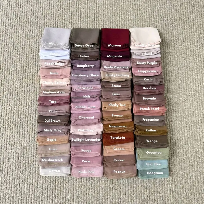 Alfal Basic Scarf, Hijab Segi Empat Bella Scarf, Hijab Bella Polycotton Anti Meleyot Kerudung Square Muslim Wanita Nyaman 4