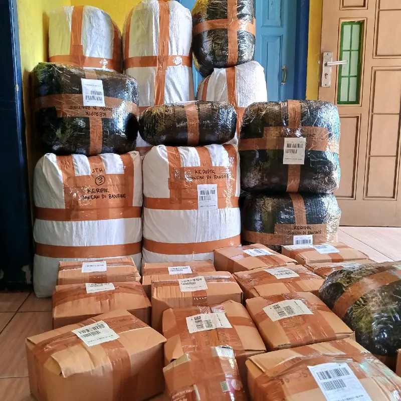 TERMURAH 1KG KERIPIK KACA MENTAH BULAT TIPIS LANGSUNG DARI PRODUSEN (PABRIK) KRIPCA / KIRCA / PIKCA / BELEDAG / MAKANAN RINGAN  Snack Cemilan Kripik terbuat dari Singkong 2