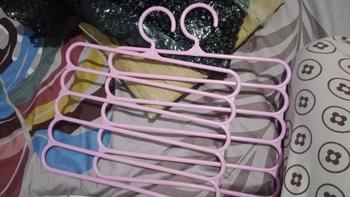Product Review of HUGO Gantungan Hanger 5 Susun Serbaguna Gantungan Jilbab Gantungan Celana Baju Pakaian Plastik Multifungsi from D**5 0