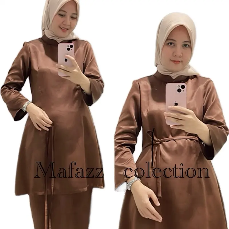 Tunik wanita ,baju kurung melayu , setelan rok kurung melayu wanita , inner muslim ,,, 0