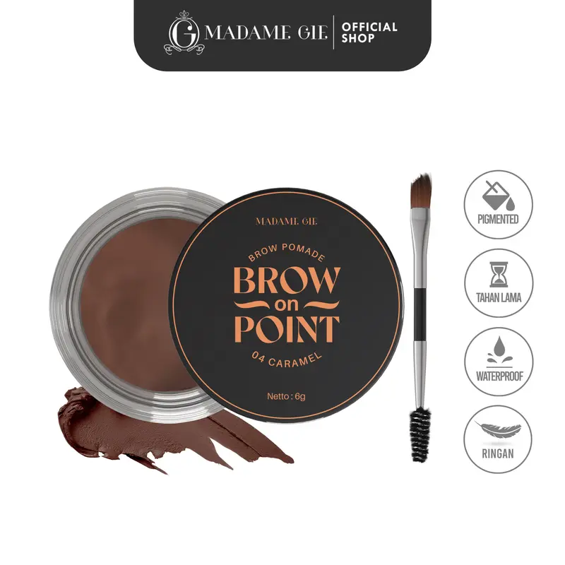 Madame Gie Madame Brow On Point – Make Up Eyebrow Pomade Cream Pensil Alis Waterproof 7