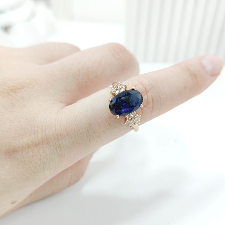 Perhiasankita Beli 2 Produk Gratis 1 - Cincin Permata Biru Cincin wanita permata aksesories wanita tahan lama