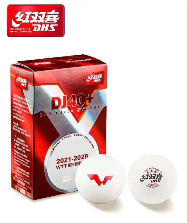 DHS Double Happiness Bola / Ball 3 Star WT DJ40+WTT (isi 6 Butir)