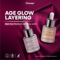 Gambar LIVE SALE Age Glow Layering Package  - Salmon DNA Mefree + Licorice Mefree (Anti Aging Serum + Brightening Serum) - Serum Perawatan Untuk Pencerah Memudarkan Kerutan Halus di Kulit Wajah - 2 Botol dari 20Mefree_NEW Kota Administrasi Jakarta Utara 1 Tokopedia