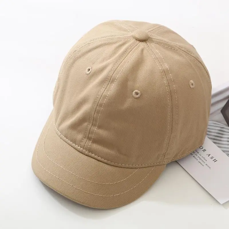 Mũ Phong Cách Hàn Quốc Có Thể Điều Chỉnh Cho Nam Và Nữ, Mũ Che Nắng Cotton, Snapback Unisex, Mũ Bóng Chày Vành Ngắn, Mũ Bóng Chày Màu Trơn Cap 4