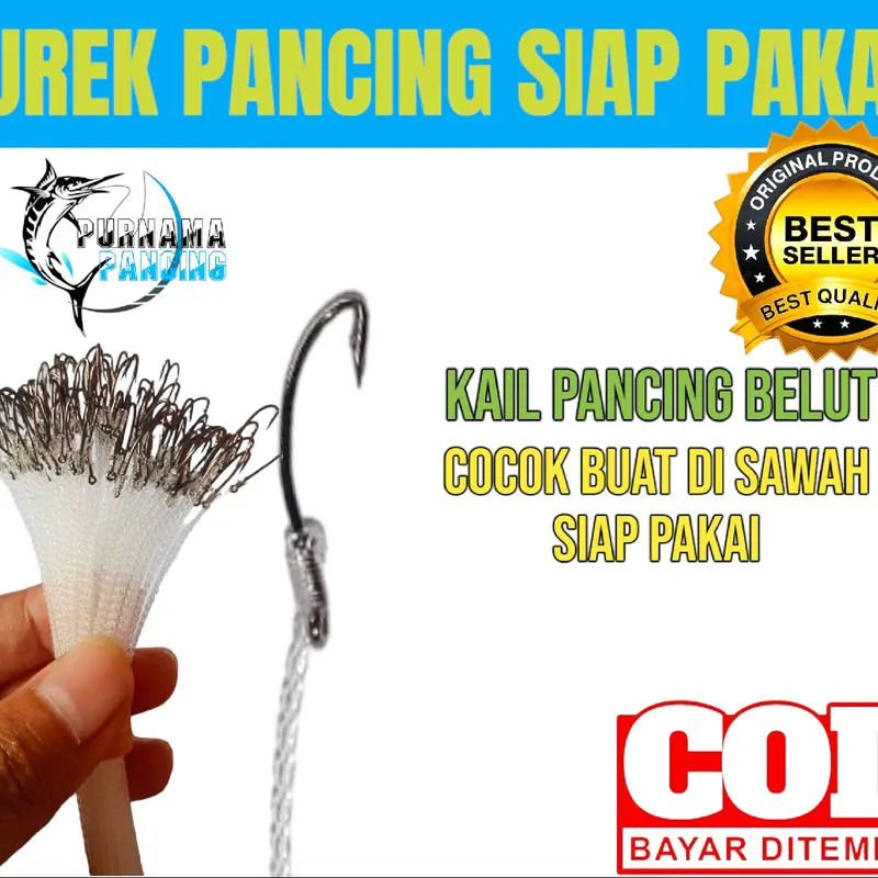 Urek Pancing Belut Sawah Siap Pakai Ukuran Xs 0