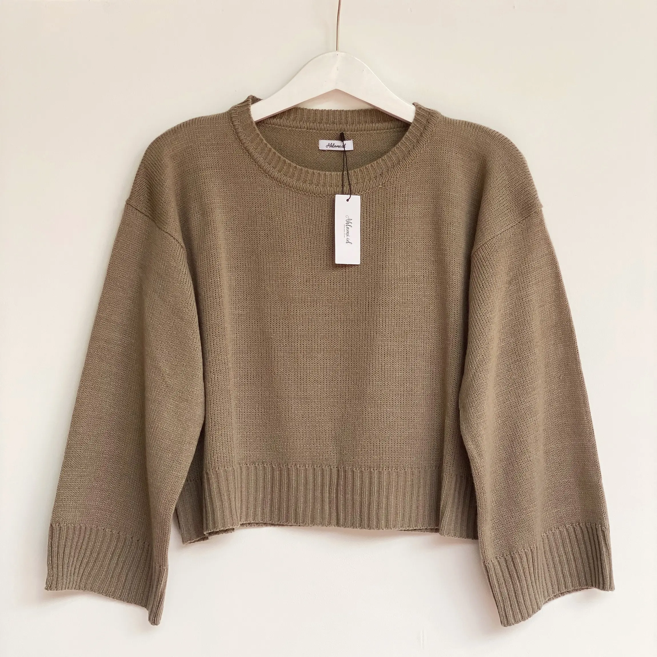 AHLAMI - KINARA CROPTOP RAJUT CROPTOP OVERSIZE RAJUT KNIT OVERSIZE BAJU CROP