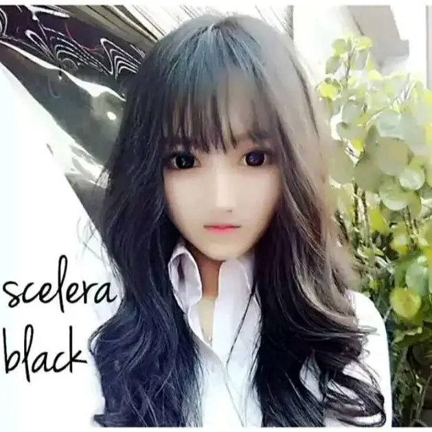 SOFTLENS SCELERA BLACK / CHOCO BIG EYE 23 MM ( NORMAL & MINUS ) 1