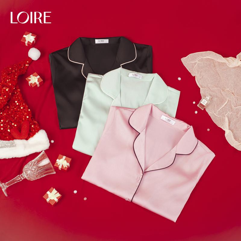 Bộ Đồ Ngủ Pijama Áo Cộc Quần Dài Loirechic PCD07 5