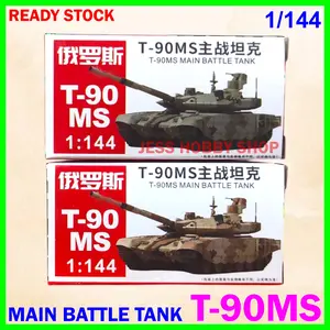 Miniatur 1/144 Tank T-90MS Rusia Main Battle Tank T-90 MS T90 4D Model Kit Mini Militer