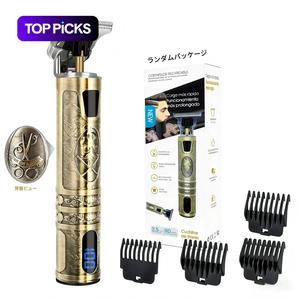 LEDディスプレイ付きの電動ヘアクリッパーセット、冬と新年のギフト用のコードレスヘアクリッパー&リミットコーム&ブラシ、男性用のヘアスタイリングツール、冬のギフト、バレンタインデーのギフト、ヘア製品、男性用のクリッパー、バーバーキット