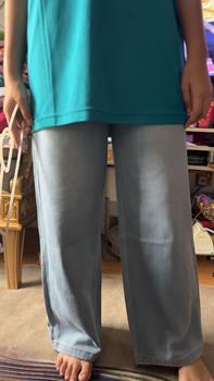 Product Review of #2237 baggy palazzo jeans baju muslimah seluar straight cut plus size loose pants women viral terkini slack pants perempuan murah cantik wide leg palazo baju wanita from d**æ 0