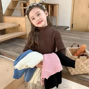 Turtleneck Kids Atasan Rajut Anak Anak Perempuan sweater rajut cowok dan cewek Baju Gaya Korea Fashion