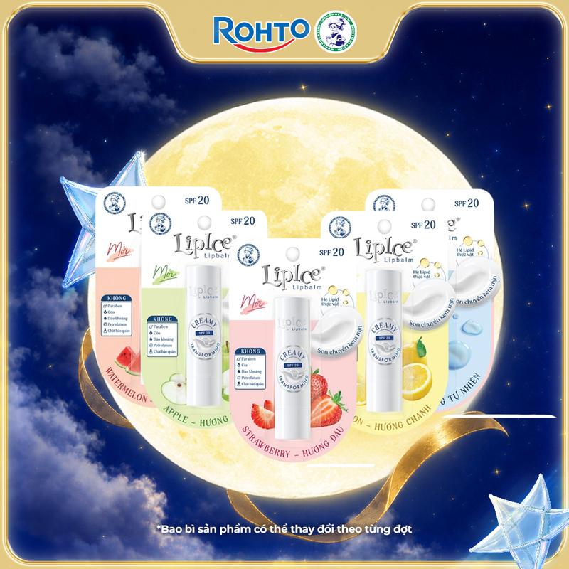 Son dưỡng không màu chuyển kem mịn Lipice Creamy 3.3g
