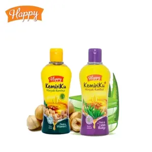 Happy Minyak Kemiri 100ml Terbaru Dengan Vitamin E & Aloe Vera Untuk Kesehatan Rambut Perawatan Haircare Shampoo