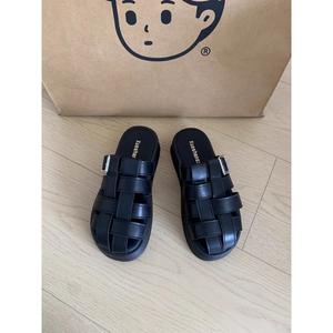 Sục Rọ 2 Nan Dọc Khóa Vuông Mềm Êm Chân Da Xịn Đế Độn Phù Hợp Đi Mùa Hè - K.A.O