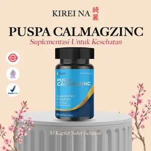 Puspa CalMagZinc - Suplementasi tulang Untuk Ibu Hamil, Ibu Menyusui, Menopause - isi 30 Kaplet/Btl