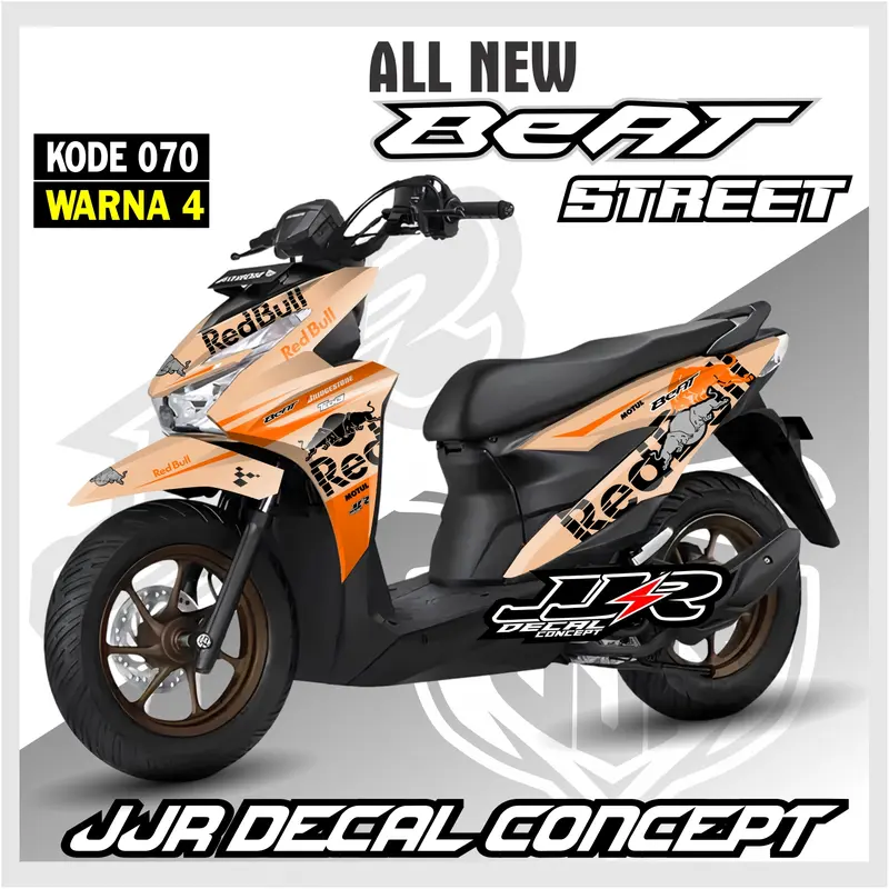STICKER NEW BEAT 2025 FULL BODY STREET  MOTIF 070 STIKER HONDA BEAT STREET TERBARU 4
