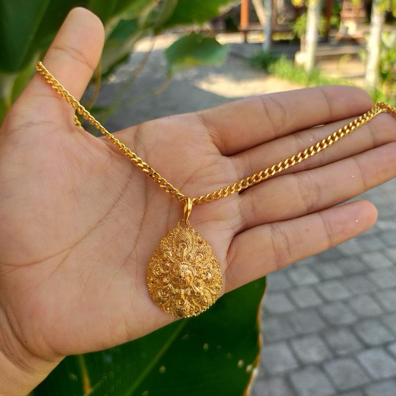 kalung tetes bun bali lapis emas 3