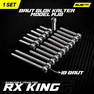 BAUT BLOK KALTER KANAN KIRI RX KING RXS RXK YT115 STENLIS CUSTOM MODEL MJB ( 1SET 18 BAUT )