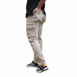 Celana Cargo panjang Pria Slim Fit Bahan Twill Strecht JUMBO Bigsize 28 SAMPE 50 BB130KG