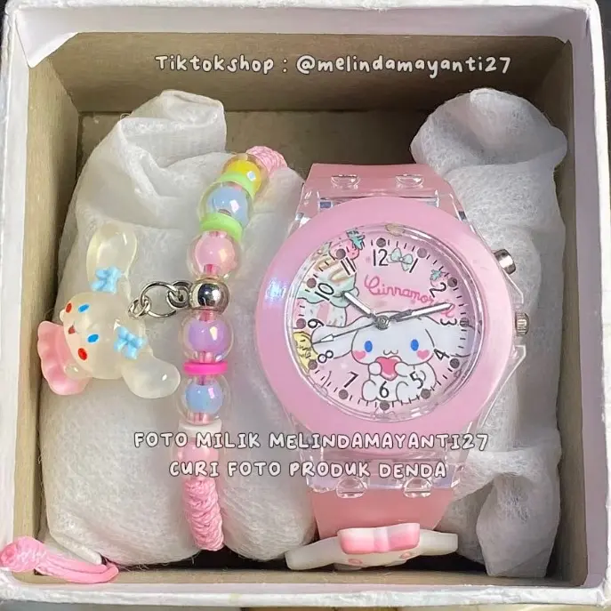 Jam tangan anak kelap kelip free gelang +box Fashion 3
