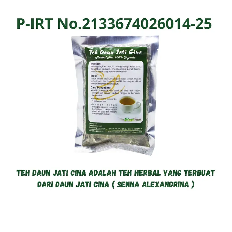 PAKET 6 PCS Teh CURAH Daun Jati Cina MEGA Tea Herbal Tradisional Air Minuman 1
