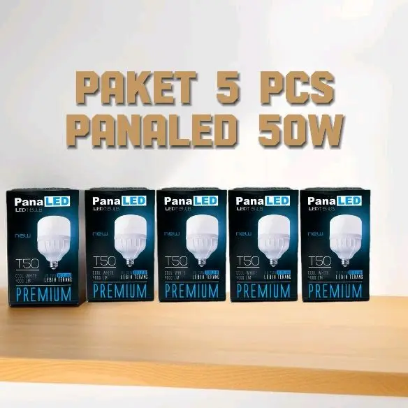 Paket 5 pcs Lampu panaled 5W 10W 15W 20W 30W 40W 50W cahaya putih 6