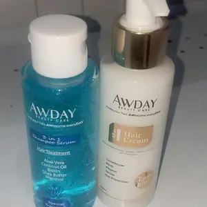 AWDAY BEAUTY CARE All in Hair Cream 100ml dan AWDAY BEAUTY CARE 3 in 1 Shampoo Serum 100ml