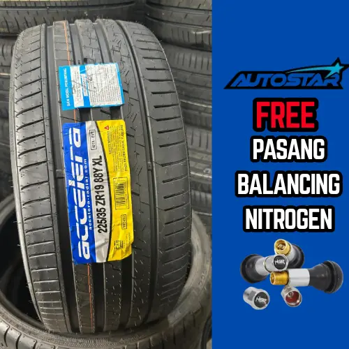 BAN MOBIL ACCELERA IOTA EVT 225/35 R19 TUBLES COCOK UNTUK MERCY BMW AUDI CIVIC ACCORD