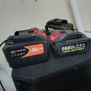 DECKER Baterai Lithium Li-Ion 21V 13000mAh Kapasitas Tinggi untuk Bor Cordless Impact Wrench Gerinda Gergaji Perkakas Listrik