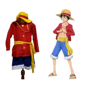 Kostum Luffy Anak Tangan Panjang