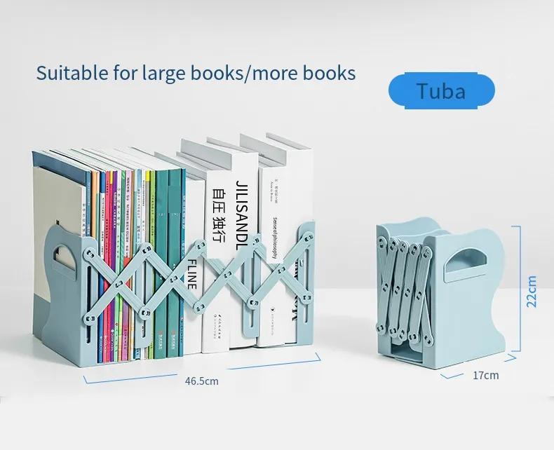 Product Introduction of Book Bookshelf Holder Set With Shelves Retractable Office Support Organizer Accessories Desk Stand Pen Bookends For Adjustable 78