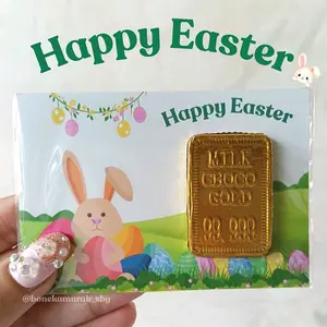 HAMPERS PASKAH/IDUL FITRI/ IMLEK/ VALENTINE/ WISUDA MINI GIFT COKLAT GOLD BATANGAN