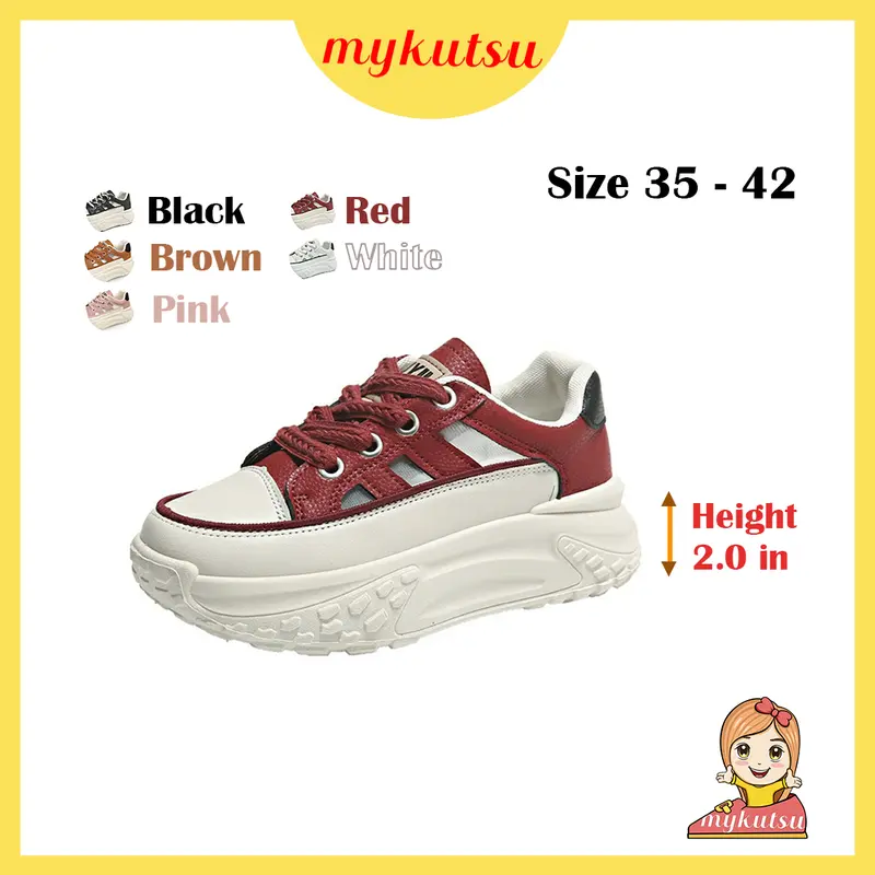 MYKUTSU Alyssa Women High Leather Heels Plus Size 34-45 Whit