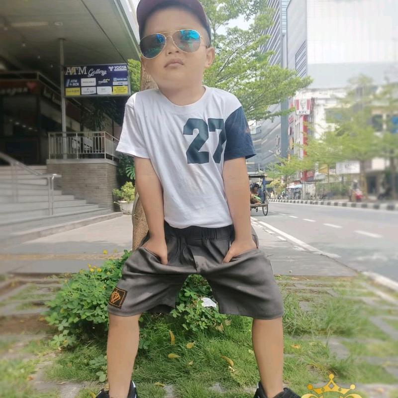 Celana chinos pendek anak laki-laki 2-6 tahun|bahan meral twill combet Stretch 0