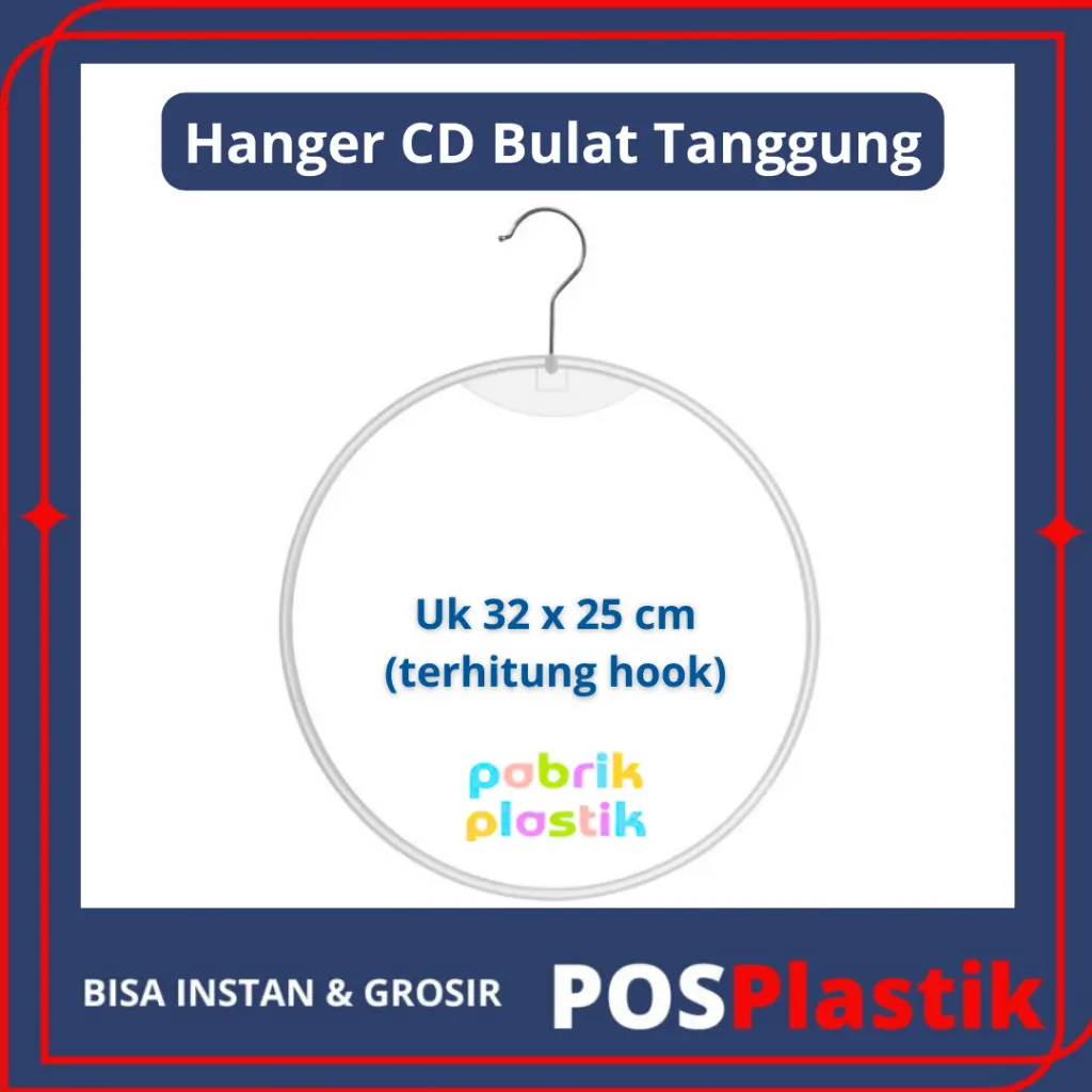 Hanger CELANA CD Anak Bulat Lingkaran Display Hijab Jilbab Anak TANGGUNG