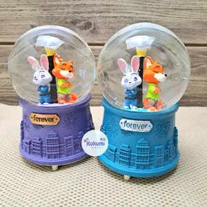 Snowball Little Girl Kotak Musik Bola Air Kaca Kristal Salju Waterball Snowglobe Hadiah Unik