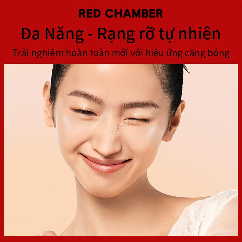 RED CHAMBER WANDERING Multi-Purpose Stick 3 trong 1: mắt môi má Lớp trang điểm mỏng nhẹ tự nhiên Son dưỡng Bắt sáng [Conditional Free Gift]Cọ silicon đa năng*1 Mút trang điểm RC *1 Hộp mù mặt dây chuyền pha lê*1 8