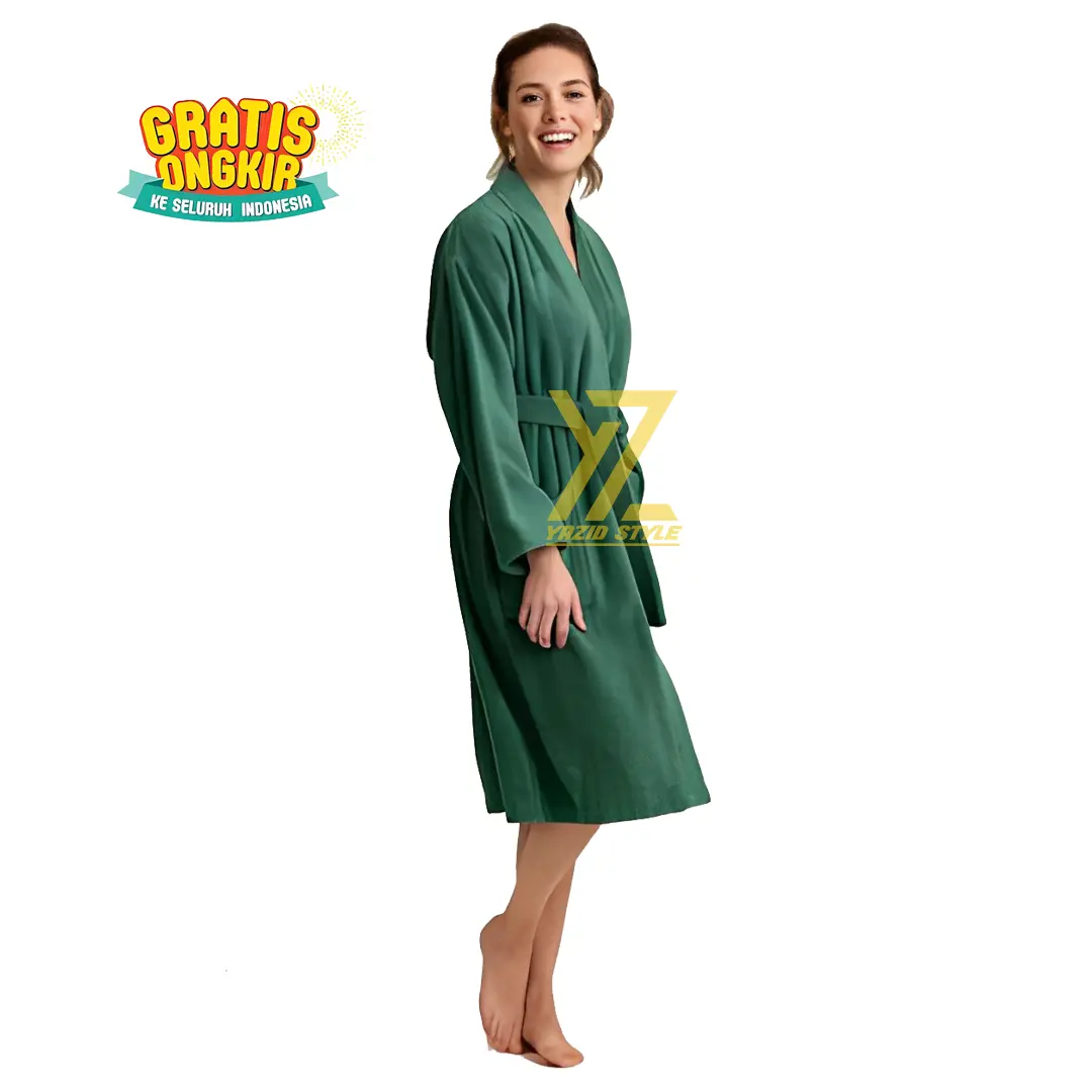 Kimono Handuk Mandi Dewasa Lembut Tebal Pria Wanita/Jumbo Polos Jubah