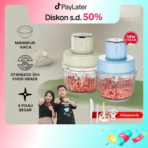 (GREBEK GUDANG KETARKETIR) SAMONO 2.5 Liter Food Chopper Multifungsi Penggiling Daging Penghalus Makanan Pisau Stainless Praktis Garansi 1 Tahun (SW-CG350)