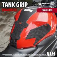 Gambar Hayaidesu Tank Pad & Tank Grip YAMAHA R25 - Piranha Skin Motive - FULL HITAM dari Hayaidesu Indonesia Kab. Tangerang 1 Tokopedia