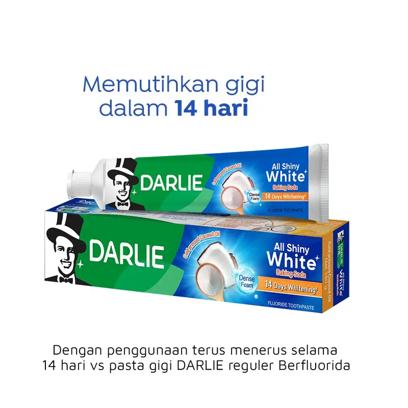 DARLIE TOOTHPASTE ALL SHINY WHITE/ PASTA GIGI 140GR| ORIGINAL- LIME MINT-MULTICARE-BAKING SODA-CHARCOAL 3
