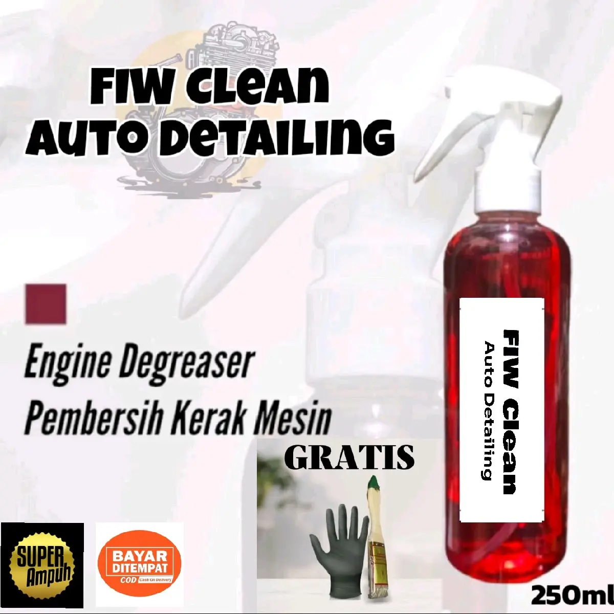 Pembersih kerak pada mesin motor dan mobil,Cairan pembersih kerak mesin semprot Engine degreaser