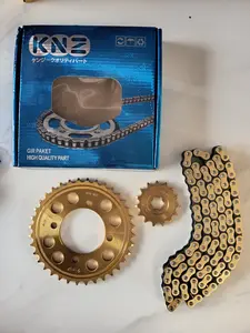 GEAR SET/GEAR PAKET MOTOR JUPITER-Z KNZ – RANTAI + GIR DEPAN + GIR BELAKANG (FULL SET)