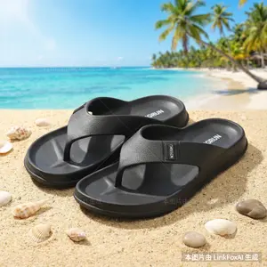 Sandal Jepit Pria Model Baru Musim Panas 2025, Anti Selip, Tahan Bau, Tahan Aus, Sandal Jepit Luar Ruangan Berkualitas Tinggi dengan Sol Lembut, Sol Tebal hengrun8040